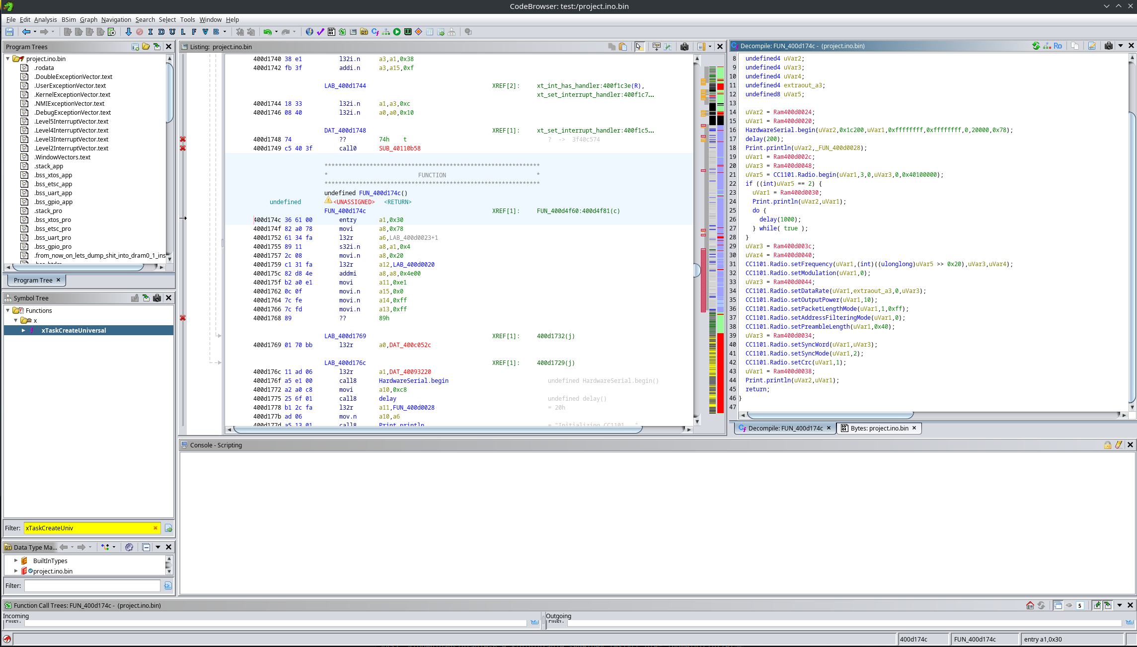 Setup before fixing constants